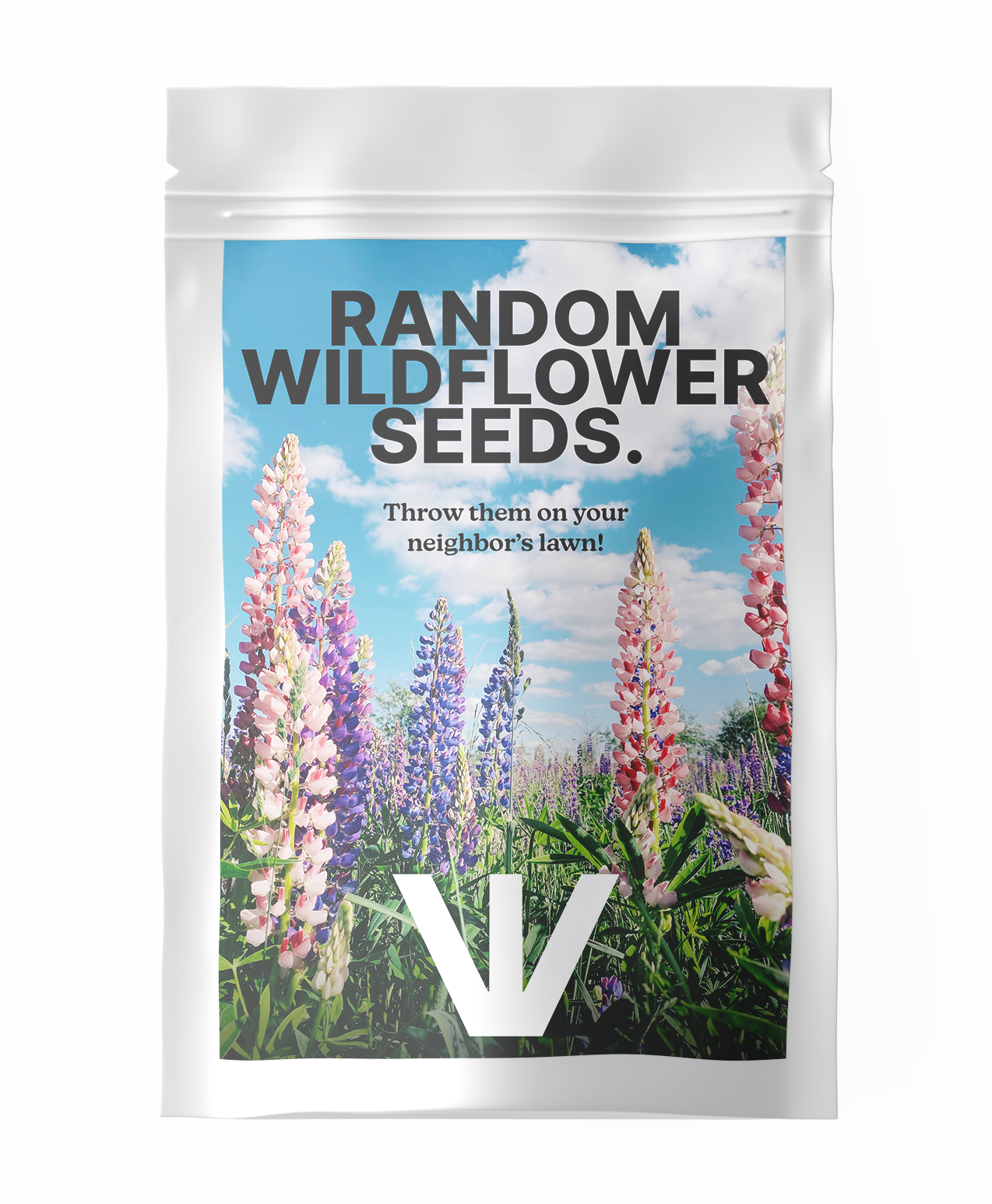 Seed packet front - Random wildflower seeds